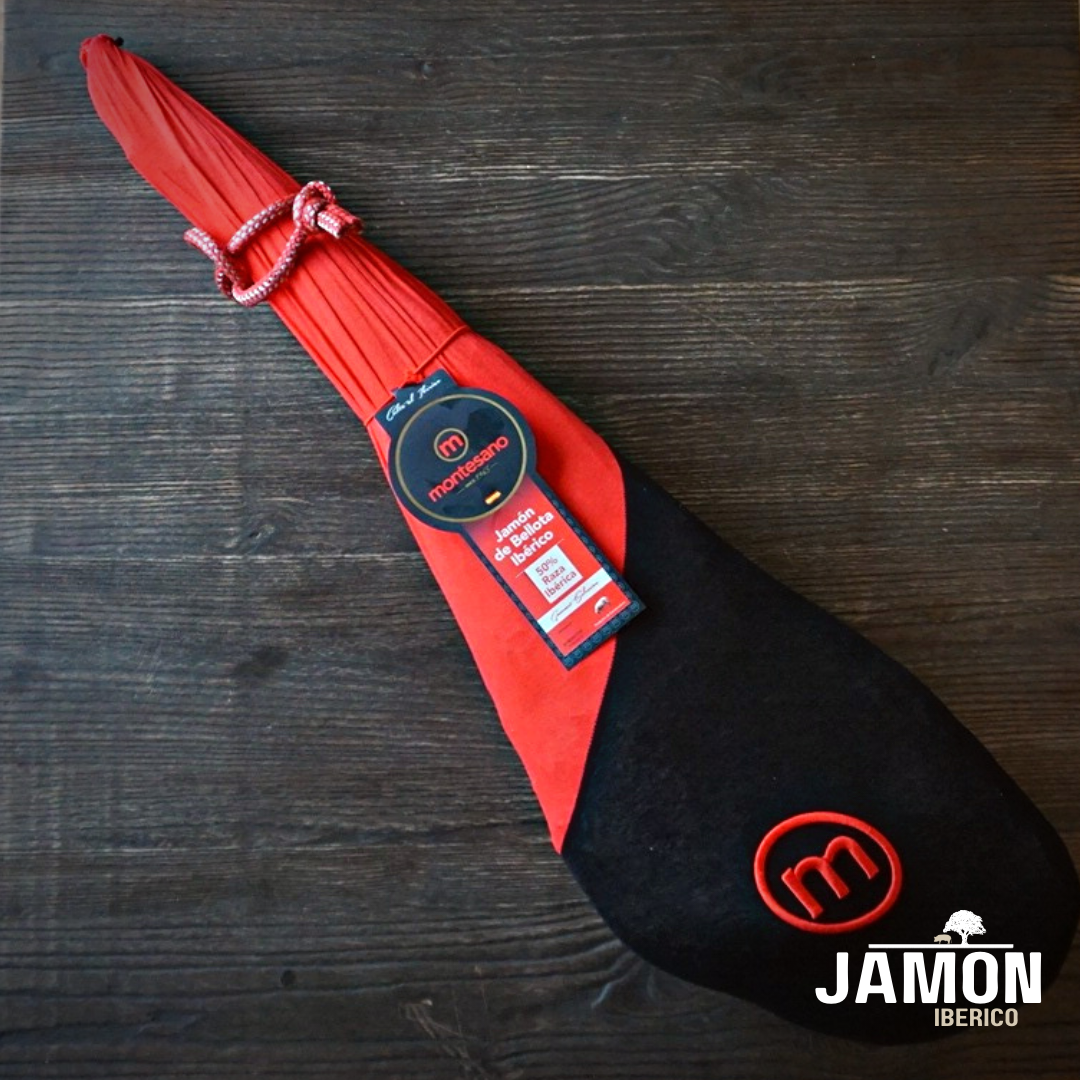 Цял иберийски Jamón бут – Червен етикет (7.5кг)